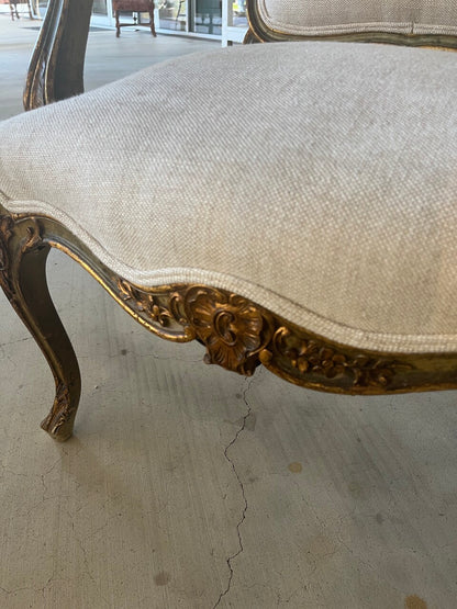 Pair 19th Century Italian Regency Armchairs
