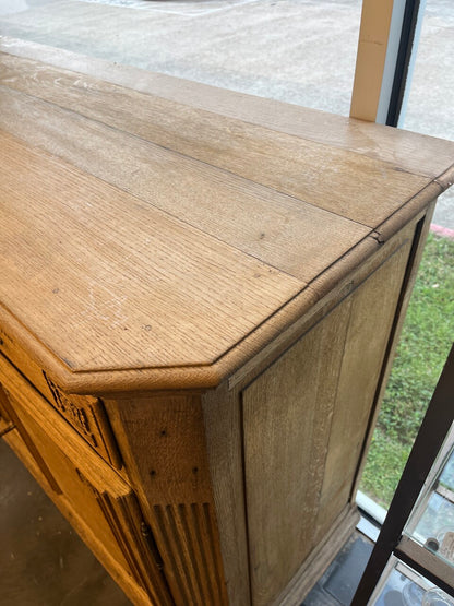 19th Century French Carved Oak Buffet