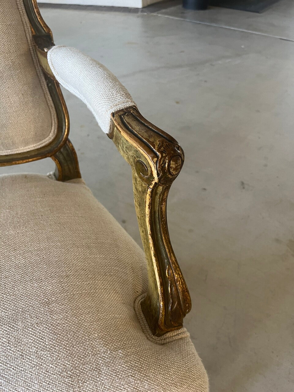 Pair 19th Century Italian Regency Armchairs