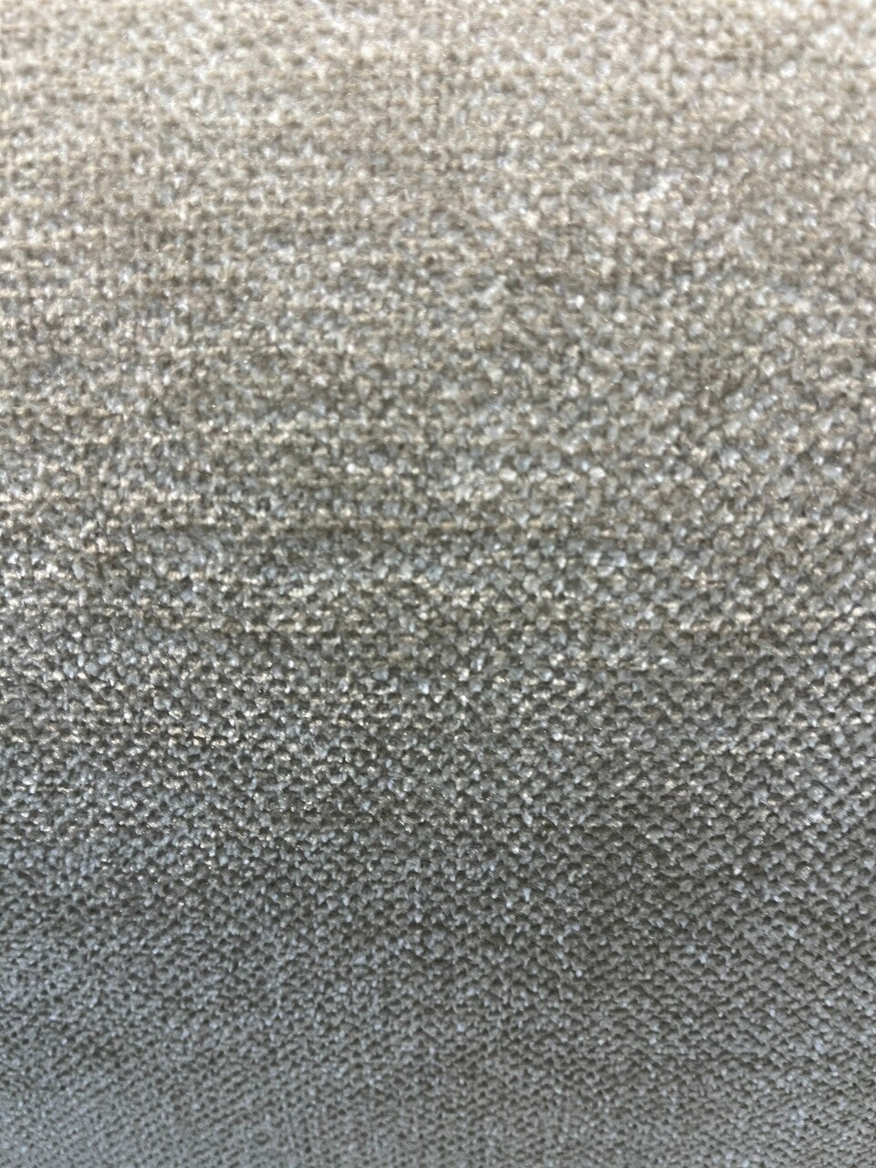 Pair of Linen Upholstered Wing Back Chairs with Nail Head Trim