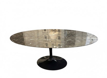Saarinen Style Oval Dining Table with Marble Top