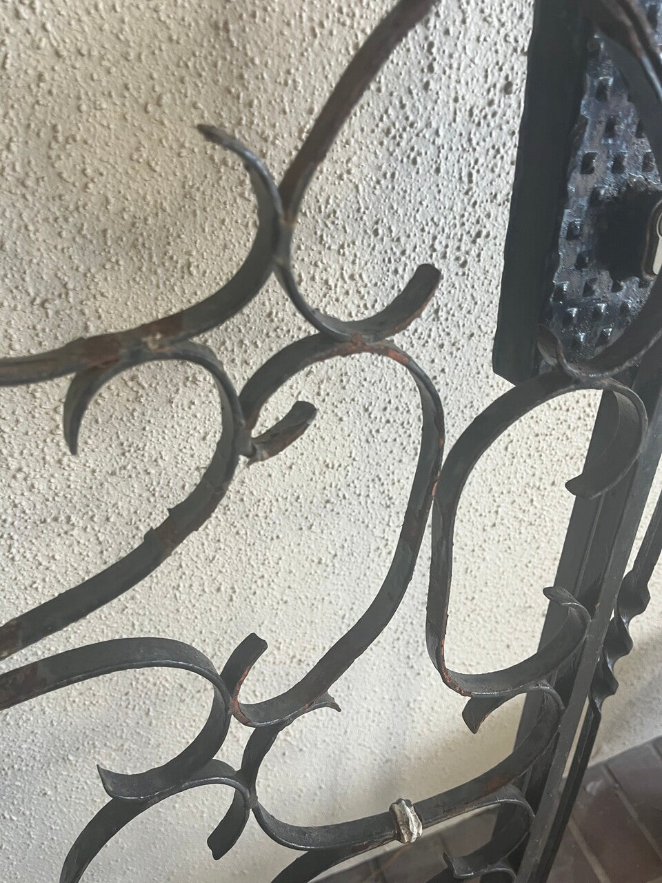 Antique French Wrought Iron Entry Gate