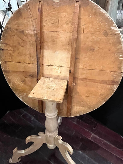 19th Century Swedish Tilt Top Accent Table
