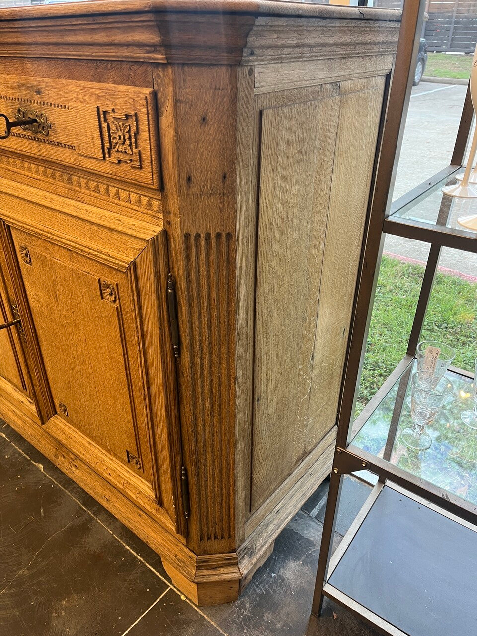 19th Century French Carved Oak Buffet