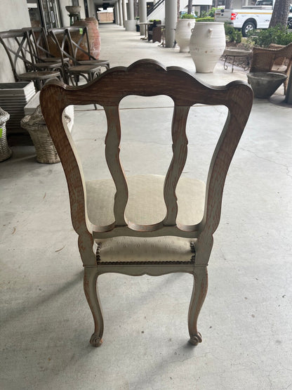 Set of 8 French Provencial Painted Dining Chairs
