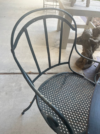 Vintage French Garden Table and 4 Chairs