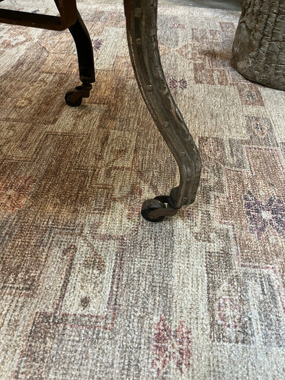 19th Century Italian Marble and Steel Gueridon Table