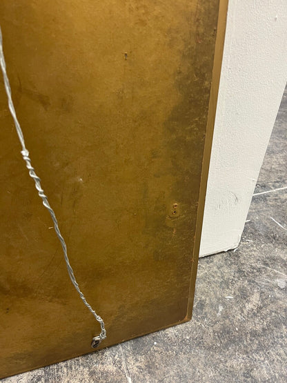 Bernhard Rohne Acid Etched Brass Mastercraft Mirror