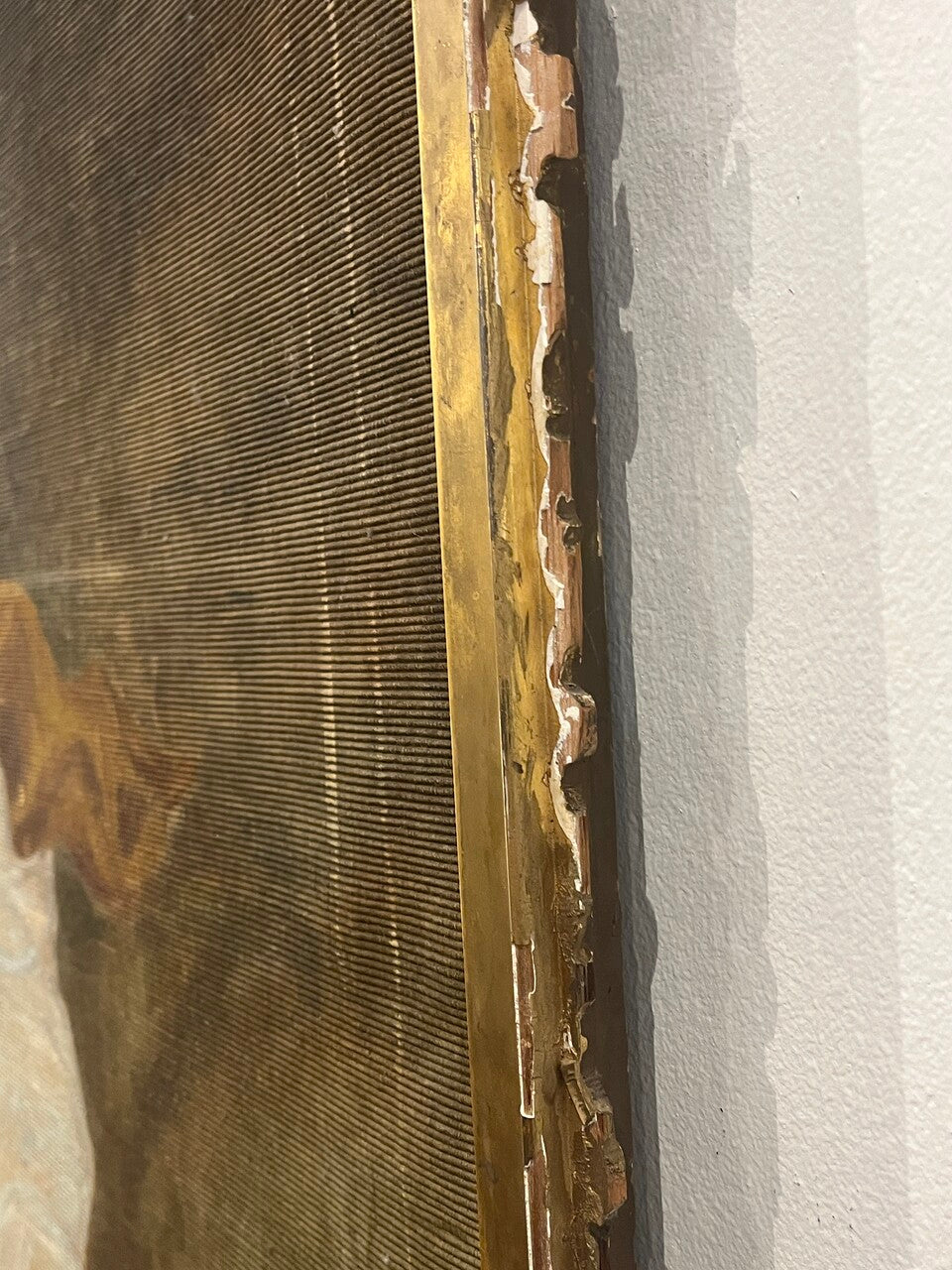 Antique Framed Oil Painting "The Storm"