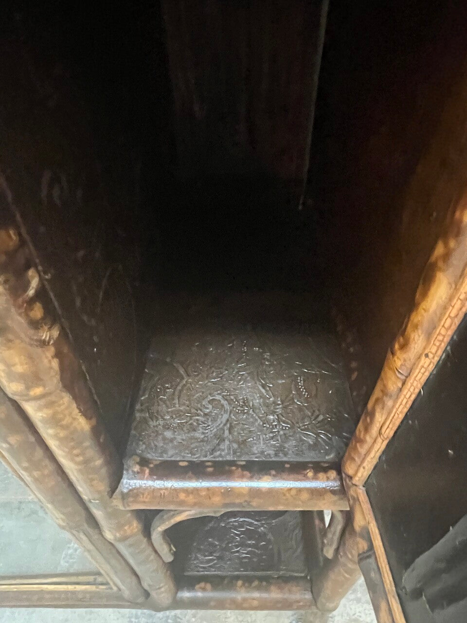 19th Century English Bamboo Etagere