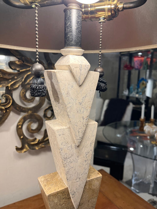 Pair Post Modern Memphis Style Table Lamps