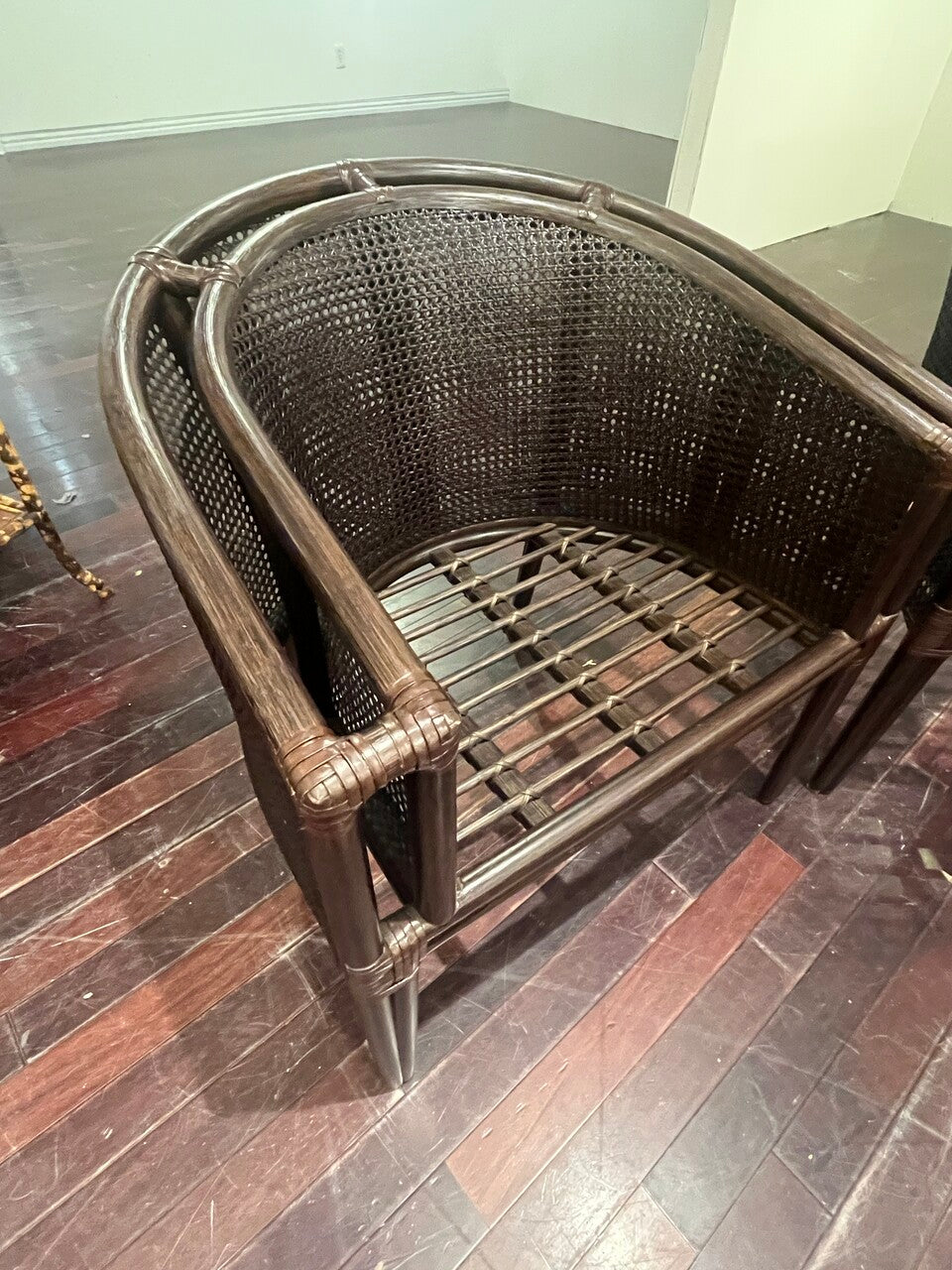 Pair Baker-McGuire Barrel Chairs