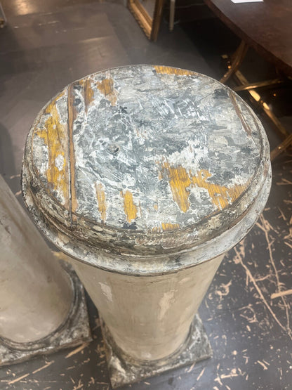 Pair 19th Century Italian Column Pedestals