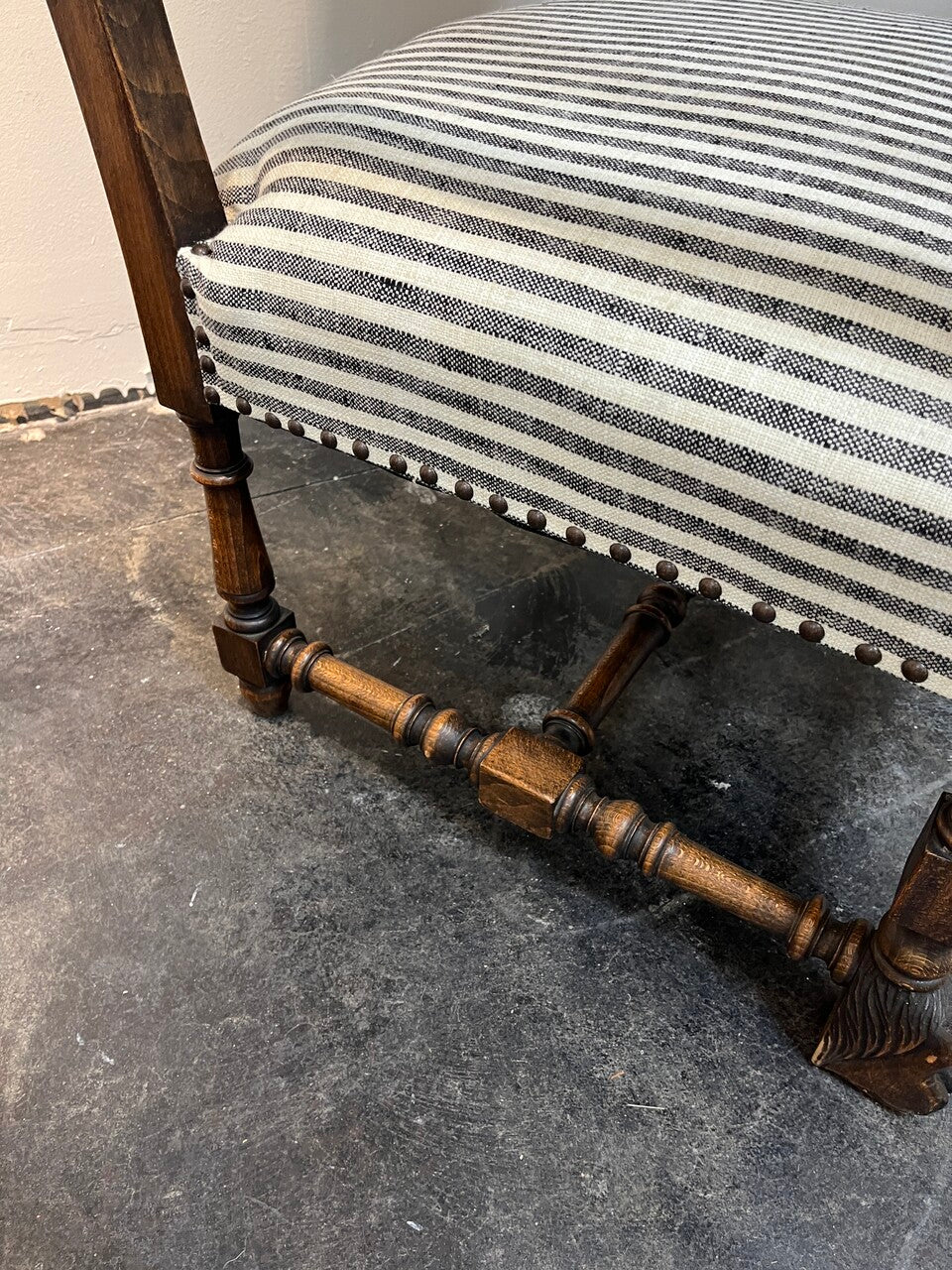 Pair 19th Century Louis XIII Armchairs