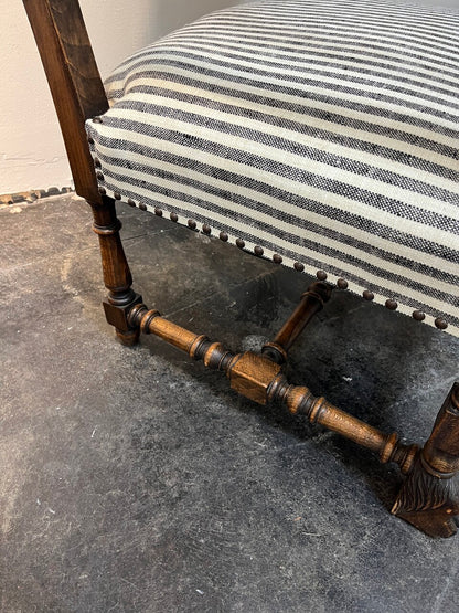 Pair 19th Century Louis XIII Armchairs