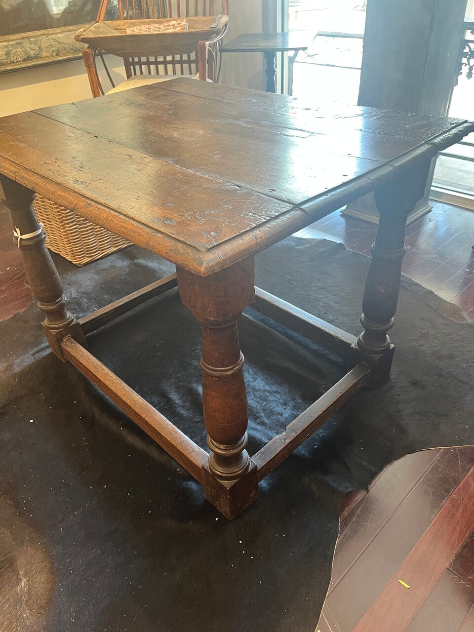 18th Century English Oak Lamp Table