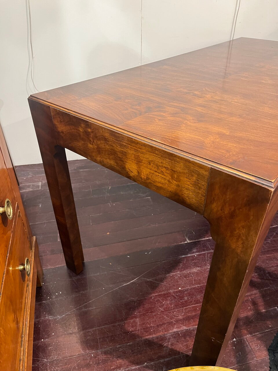Mid Century Modern Drexel Burl Walnut Writing Desk