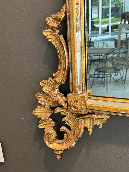 Italian La Barge Giltwood Rococo Mirror