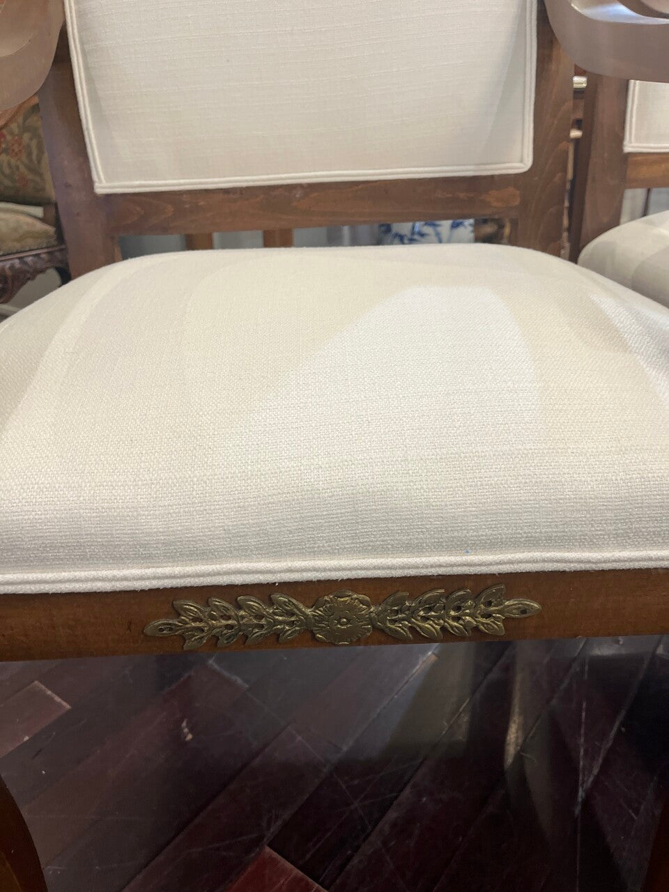 Pair Newly Upholstered Louis XVI Armchairs