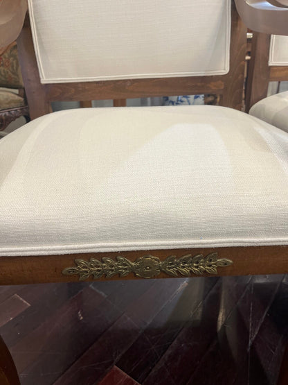 Pair Newly Upholstered Louis XVI Armchairs