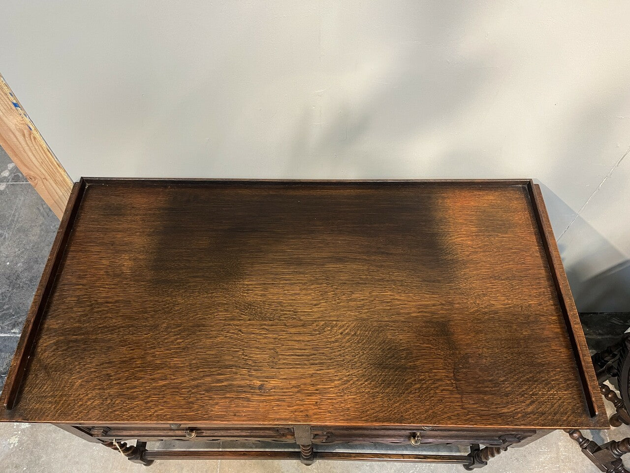 Early 20th Century English Oak Jacobean Hall Sofa Table