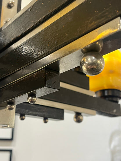 Art Deco Machine Age 8 Light Chandelier