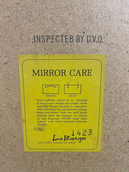 French Carved Gold Gilt LaBarge Mirror