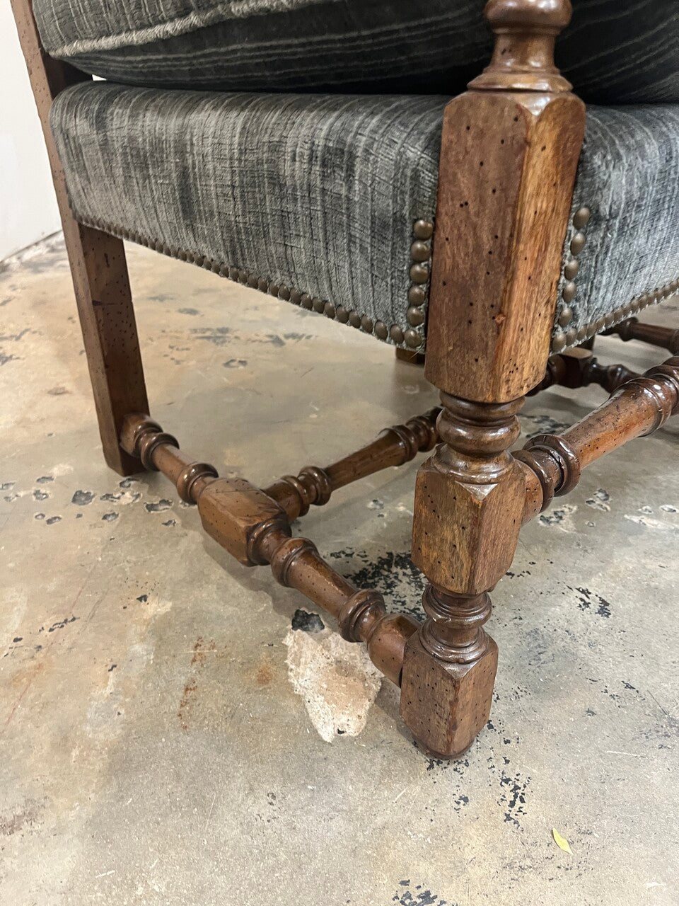 Pair 19th Century French Louis XIV Armchairs