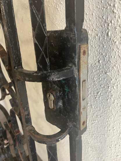 Antique French Wrought Iron Entry Gate