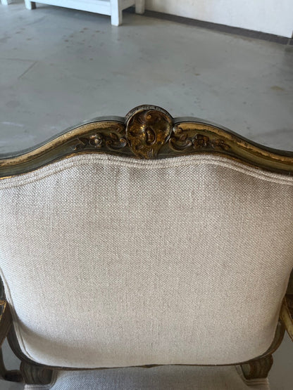 Pair 19th Century Italian Regency Armchairs
