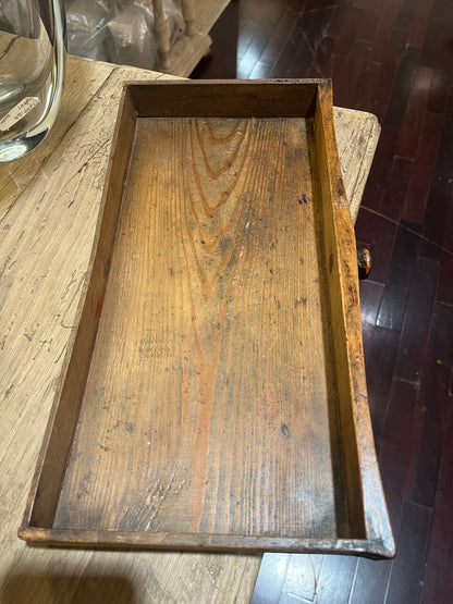 19th C Black Forest Dressing Table w/ Drawer and Mirror