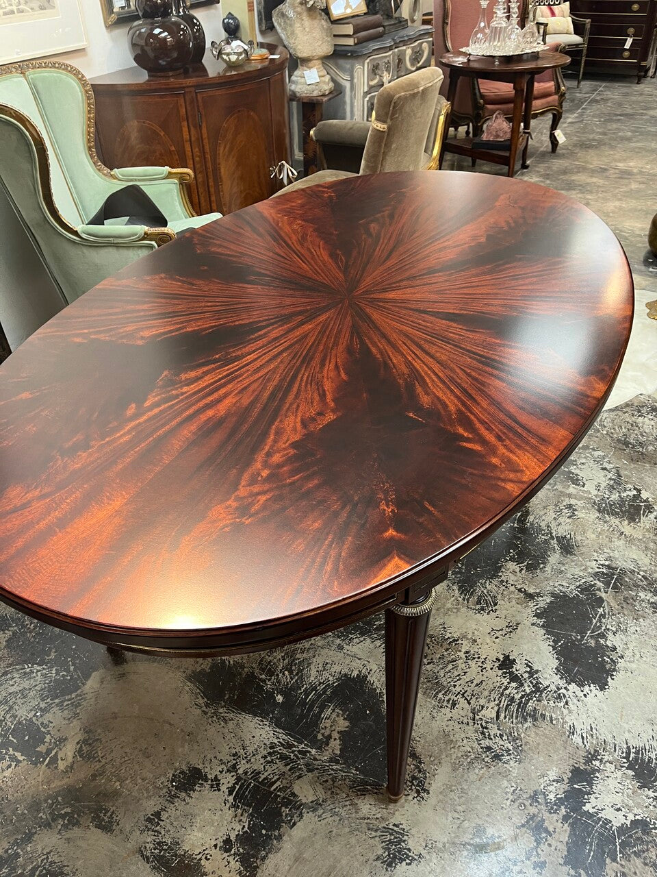 20th Century Louis XVI Style Oval Dining Table
