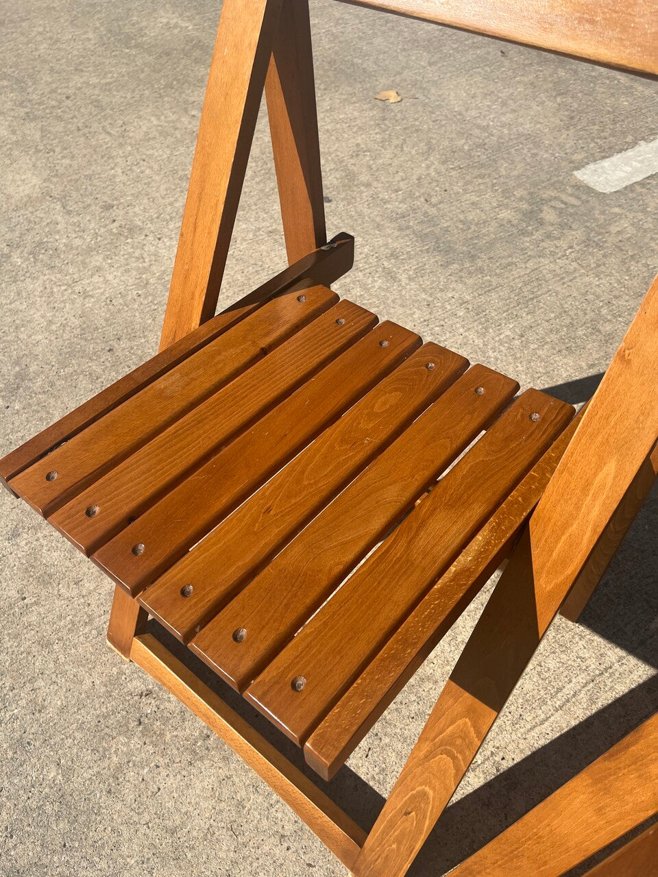 Set of 4 Aldo Jacober for Alberto Bazzani Folding Chairs