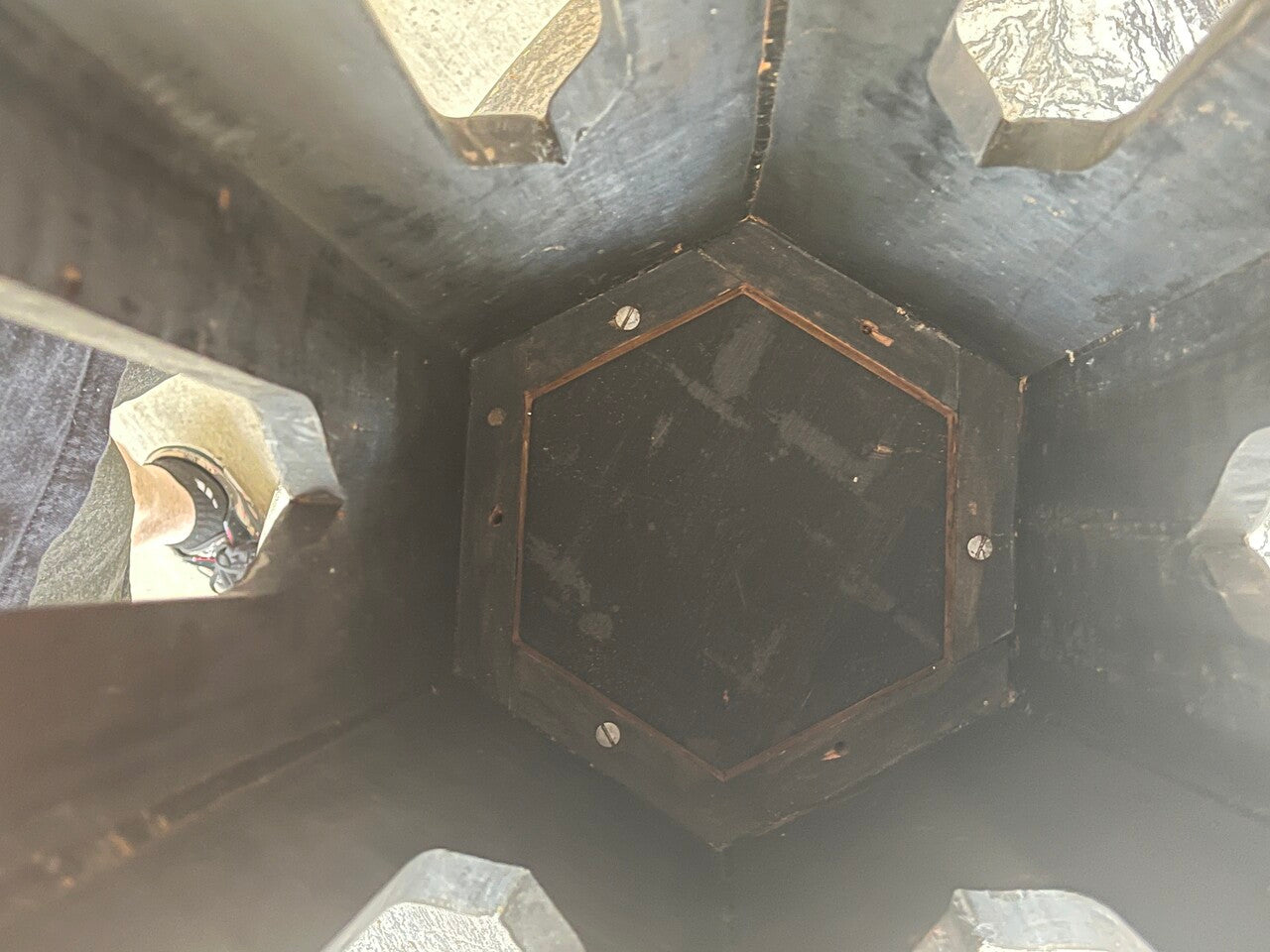 Early 20th Century Moroccan Inlaid Hexagonal Table
