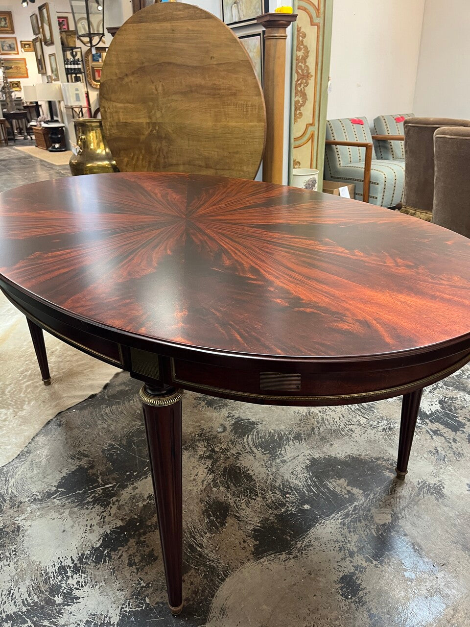 20th Century Louis XVI Style Oval Dining Table