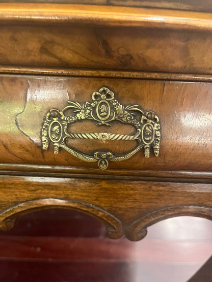 19th Century Book-matched Walnut Burl Tea Table