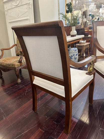 Pair Newly Upholstered Louis XVI Armchairs