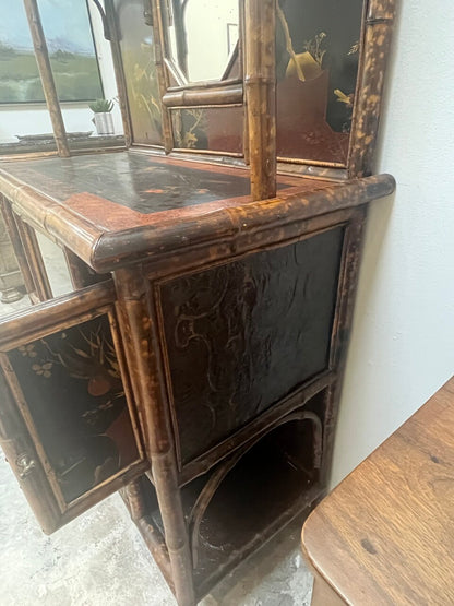 19th Century English Bamboo Etagere