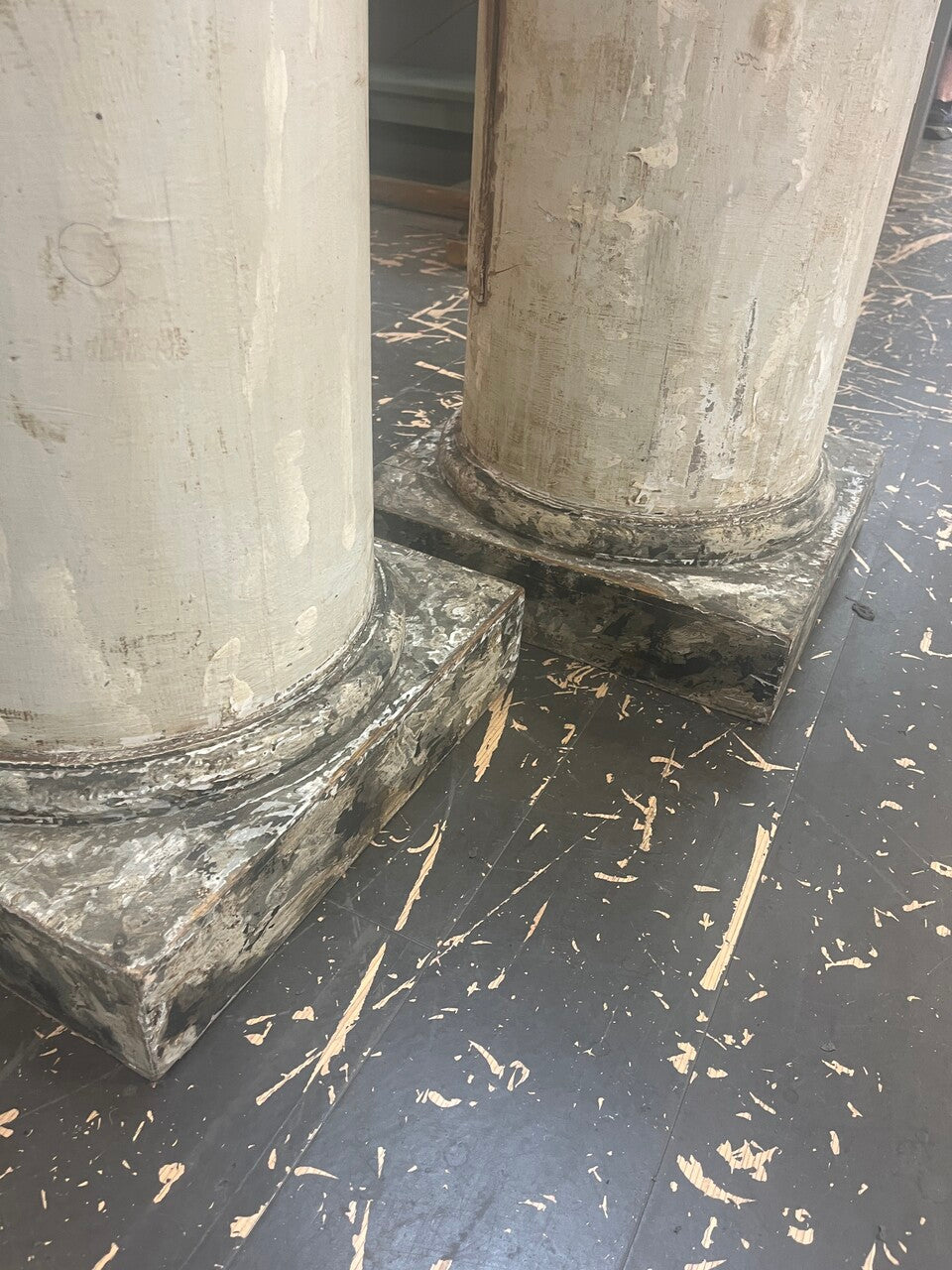 Pair 19th Century Italian Column Pedestals