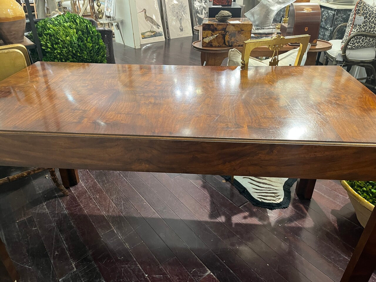 Mid Century Modern Drexel Burl Walnut Writing Desk