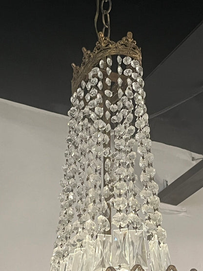 20th Century French Crystal Chandelier