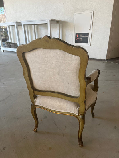 Pair 19th Century Italian Regency Armchairs
