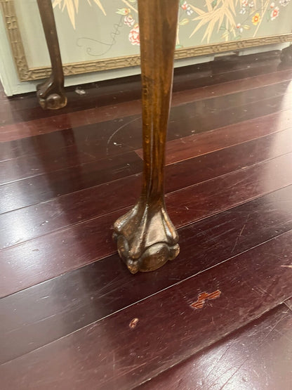 19th Century Book-matched Walnut Burl Tea Table