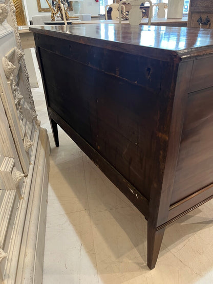 Louis XVI 4 Drawer Chest with Inlaid Accents