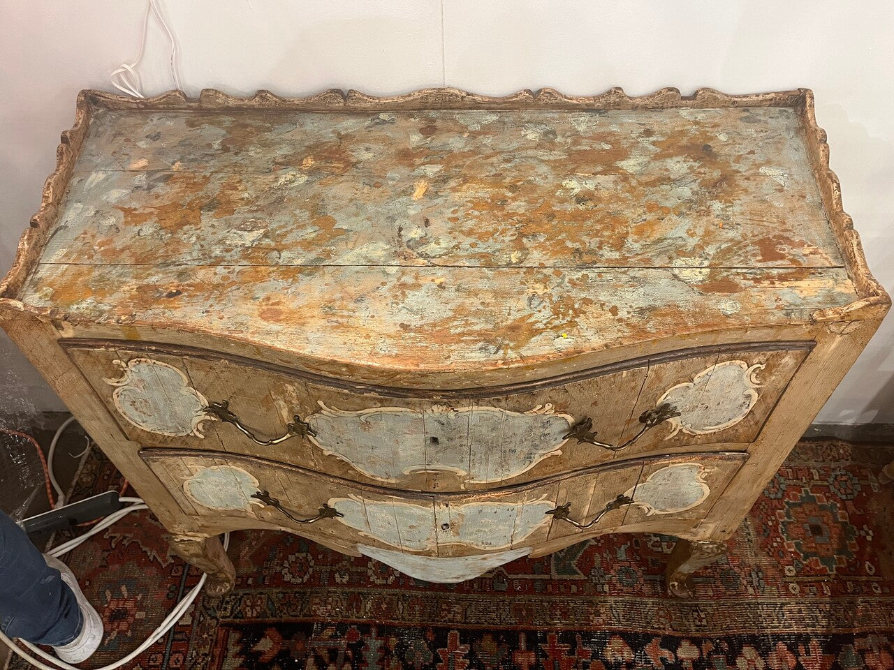 Pair of Exceptional 18th Century Italian Painted Commodes
