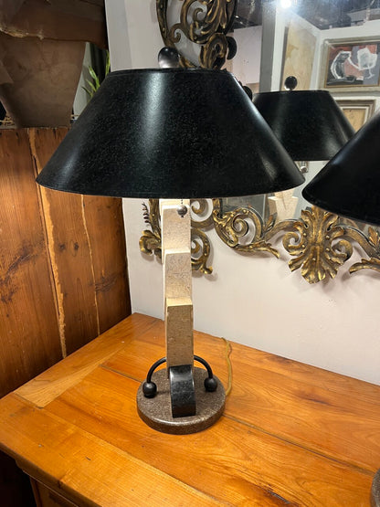 Pair Post Modern Memphis Style Table Lamps