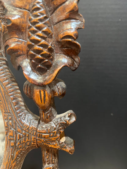 19th C Black Forest Dressing Table w/ Drawer and Mirror