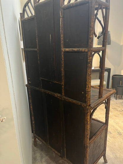 19th Century English Bamboo Etagere