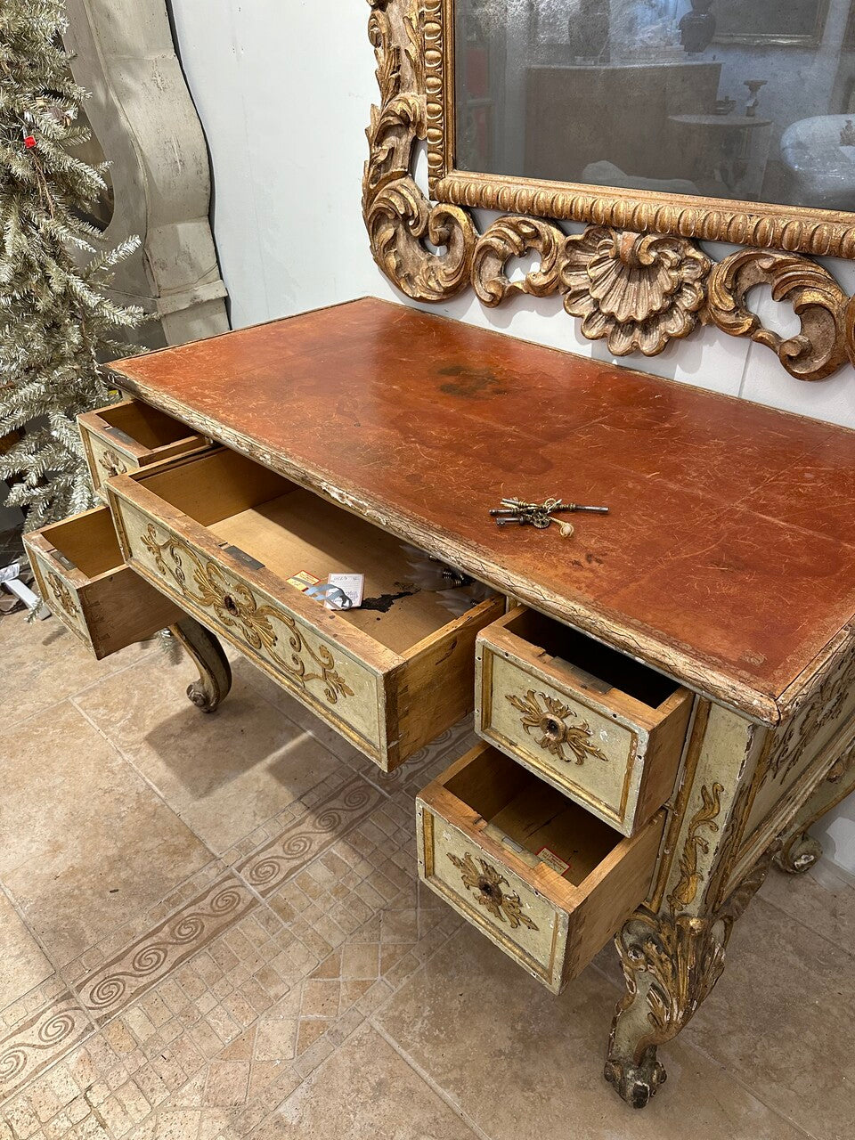 18th Century French Boulle Louis XVI Style Mazarin