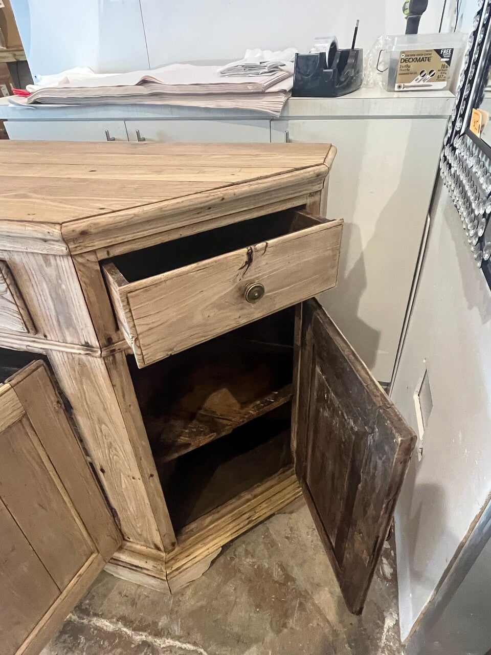 19th Century Bleached Walnut Sideboard